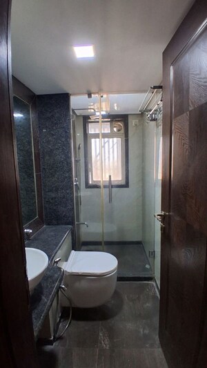 Bathroom in 2 BHK Apartment at Rizvi Oak, Malad East – for Rent