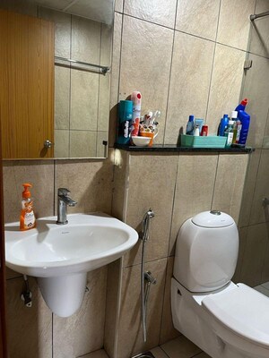 Bathroom in 1 BHK Apartment at Prestige Song Of The South, Yelenahalli – for Rent