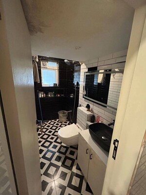 Bathroom in 2 BHK Apartment at Earth Building, Matunga East – for Rent