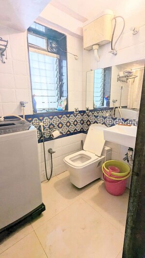 Washroom in 1 BHK Apartment at Panchavati CHS Sion East, Sion East – for Rent