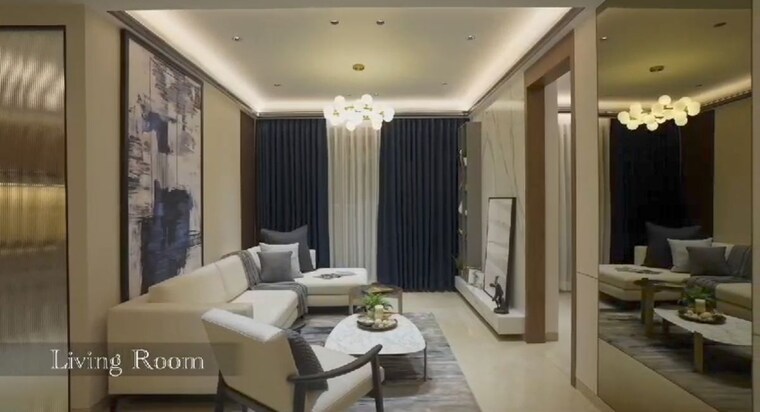 Living Room, dosti-mezzo-22 3 Bedroom 938 Sq.Ft. Apartment In Sion East Mumbai 10211648