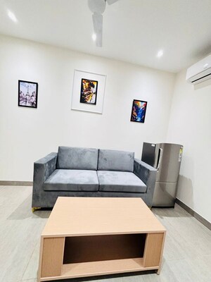 Bedroom in 1 BHK Builder Floor at Sushant Lok I – for Rent