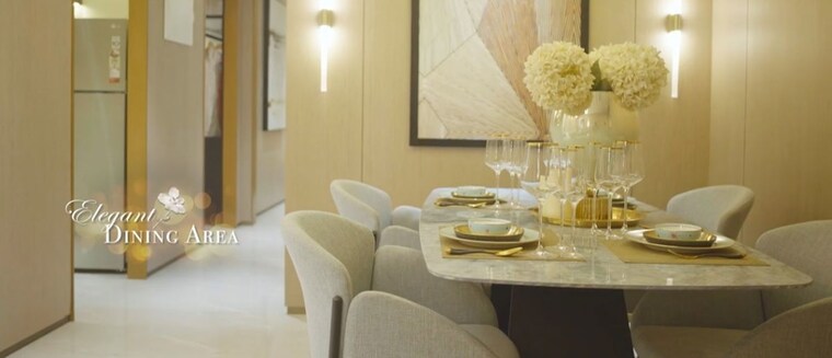 Dining area, dosti-eastern-bay 2 Bedroom 768 Sq.Ft. Apartment In Wadala Mumbai 10211869