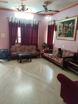 Living Room in 4 BHK Villa at Gogol – for Rent