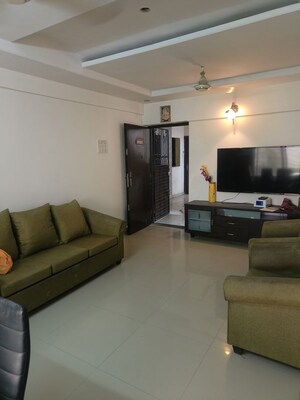 Living Room in 2 BHK Apartment at GK Rose Valley, Pimple Saudagar – for Rent