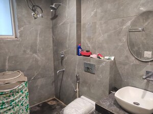 Bathroom in 3 BHK Apartment at La Prisma, Dhakoli – for Rent