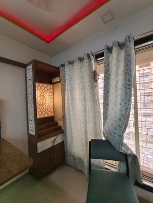 Living Room in 1 BHK Apartment at Puranik Aarambh, Ghodbunder Road – for Rent