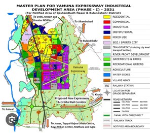  Plot – Map Location View at Gaur Yamuna City - for Sale