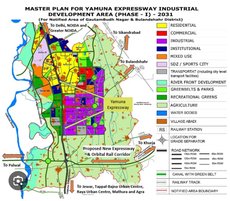 Map Location, gaur yamuna city  100 Sq.Yd. Plot In Gaur Yamuna City Greater Noida 10208225
