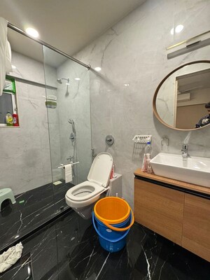 Bathroom in 3 BHK Apartment at Bandra West – for Rent
