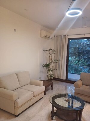 Living Room in 3 BHK Builder Floor at Defence Colony – for Rent