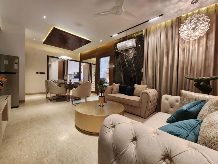 Living Room, maya-green-lotus-utsav 3 Bedroom 2100 Sq.Ft. Apartment In International Airport Road Zirakpur 10212570