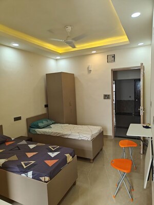 Living Room in 1 RK Builder Floor at Kailash Colony – for Rent