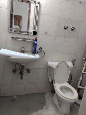 Bathroom in 3.5 BHK Apartment at Vasant Kunj – for Rent
