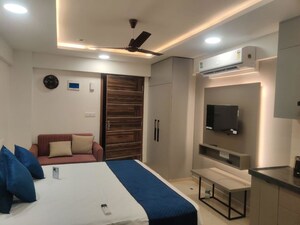Team Area in Studio Apartment at Okay Plus Solitaire Suites, Ramnagariya – for Rent