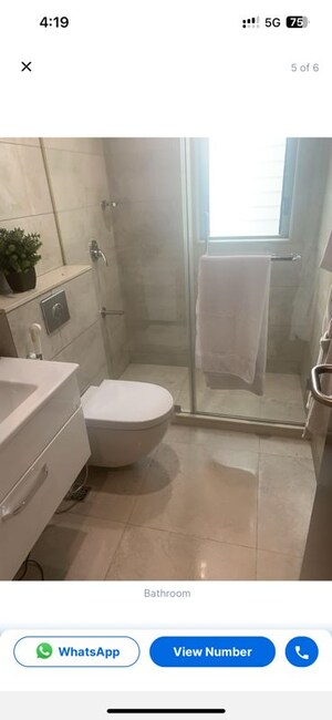 Bathroom in 1 RK Apartment at Bramhacorp Townhouse, Balewadi – for Rent