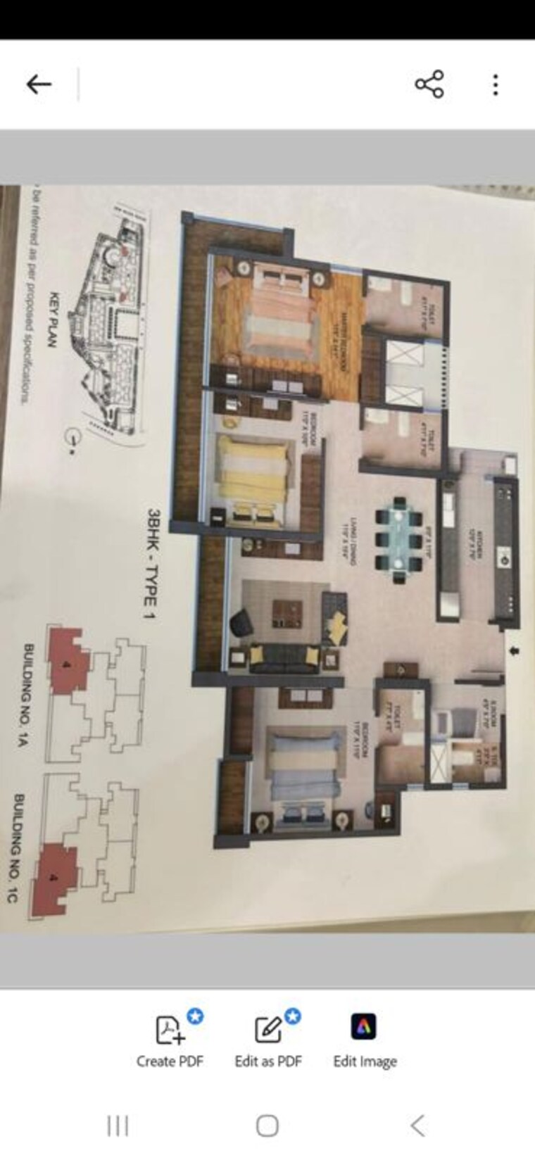 Floor Plan, embassy-one-thane 3.5 Bedroom 1205 Sq.Ft. Apartment In Panch Pakhadi Thane 10205413