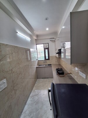 Kitchen in 2 BHK Builder Floor at RWA Residential Society, Sector 40 – for Rent