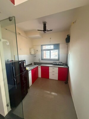 Kitchen in 1 BHK Apartment at Siddhi Highland Park Phase 2, Kapur Bawdi – for Rent