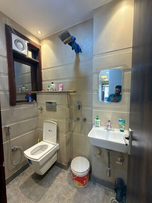 Bathroom in 2 BHK Builder Floor at Dwarka Mor – for Rent