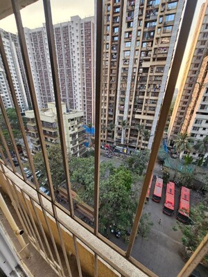 Balcony in 2 BHK Apartment at Vaibhavlaxmi Peak 25, Vikhroli East – for Rent
