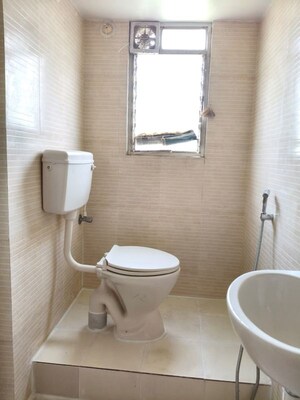 Bathroom in 3 BHK Apartment at Mathwad Prangan, Kothrud – for Rent