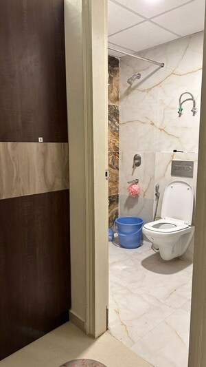 Bathroom in 3 BHK Apartment at Omaxe The Palace, Gomti Nagar – for Rent