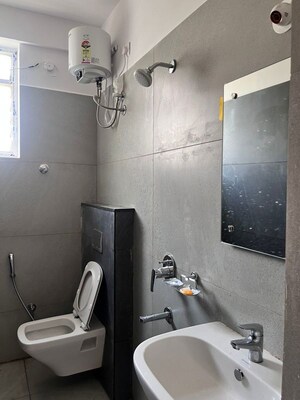 Bathroom in 3 BHK Apartment at Greenmark Galaxy, Kondapur – for Rent