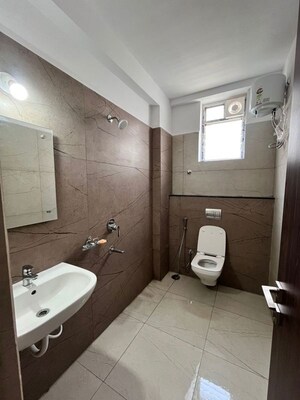 Bathroom in 3 BHK Apartment at Greenmark Galaxy, Kondapur – for Rent