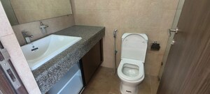 Bathroom in 3 BHK Apartment at Kalpataru Magnus, Bandra East – for Rent