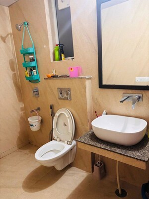 Bathroom in 4 BHK Apartment at Affinity Greens, International Airport Road – for Rent