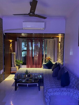 Living Room in 1 BHK Apartment at Bhanushanti Complex, Malad East – for Sale