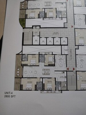 Floor Plan in 4 BHK Apartment at Namishree Vrindavan, Kondapur – for Sale