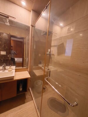 Bathroom in 3 BHK Builder Floor at Chittaranjan Park – for Rent