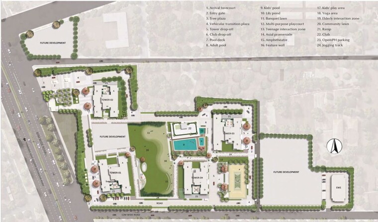 Master Plan, emaar-urban-oasis 3.5 Bedroom 2124 Sq.Ft. Apartment In Sector 62 Gurgaon 10206854