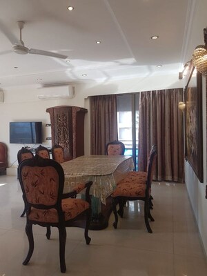 Dining area in 4 BHK Apartment at Oberoi Crest, Khar West – for Rent