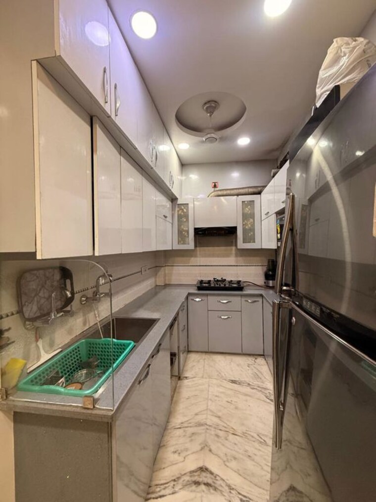 Kitchen, tilak nagar 2 Bedroom 900 Sq.Ft. Builder Floor In Tilak Nagar Delhi 10213397
