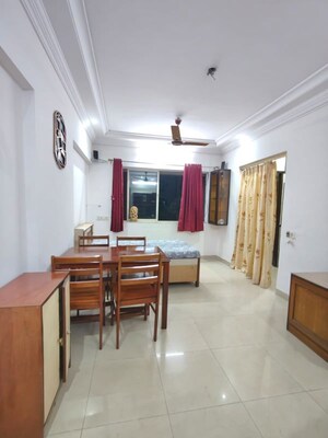 Living Room in 1 BHK Apartment at Premier Kailash Tower, Powai – for Rent