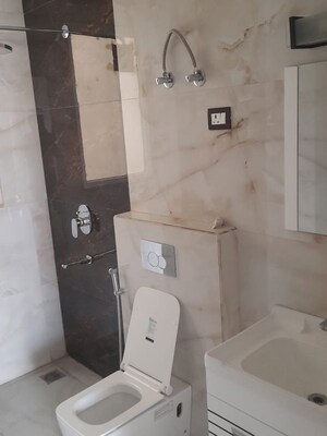 Bathroom in 4 BHK Builder Floor at Ansal API Esencia, Sector 67 – for Rent
