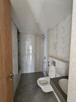 Bathroom in 3 BHK Apartment at Lodha Bellagio, Powai – for Rent