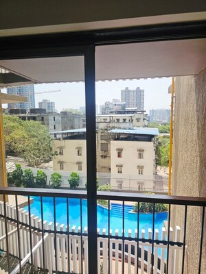 Balcony in 1 BHK Apartment at Chandak 34 Park Estate, Goregaon West – for Rent