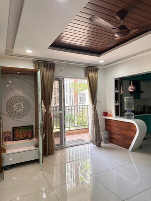 Living Room in 2 BHK Apartment at Rajapushpa Provincia, Narsingi – for Rent