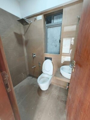 Bathroom in 2 BHK Apartment at Chandak 34 Park Estate, Goregaon West – for Rent