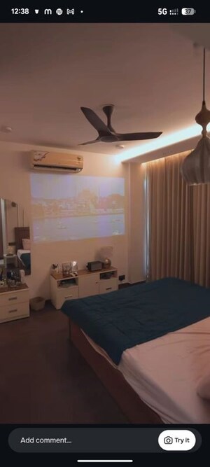Living Room in 3 BHK Apartment at Krisumi Waterfall Residences, Sector 36a – for Rent