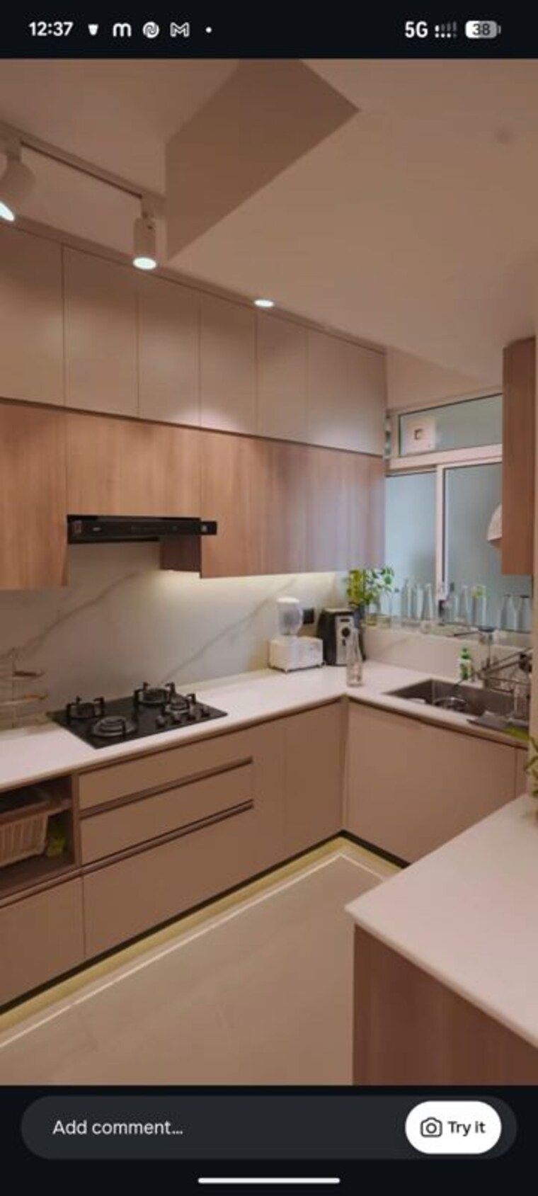 Kitchen, krisumi-waterfall-residences 3 Bedroom 1978 Sq.Ft. Apartment In Sector 36a Gurgaon 10213630