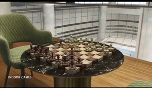 Living Room in 4 BHK Apartment at Namishree Vrindavan, Kondapur – for Sale