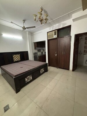 Bedroom in 1 RK Apartment at Mohit House, Sushant Lok I – for Rent