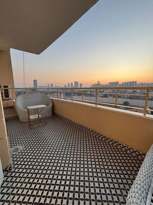 Balcony in 2 BHK Apartment at Krisumi Waterfall Residences, Sector 36a – for Rent