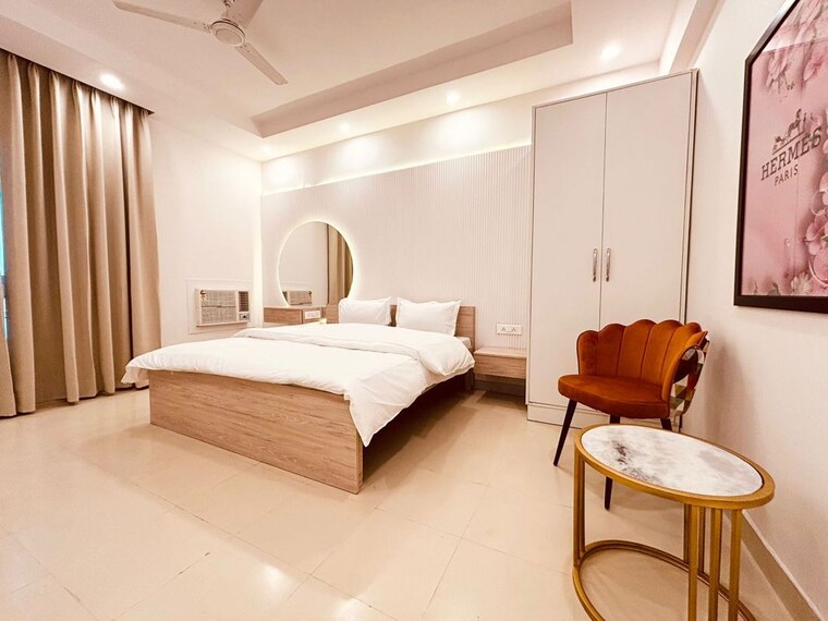 Master Bedroom, krisumi-waterfall-residences 2 Bedroom 720 Sq.Ft. Apartment In Sector 36a Gurgaon 10214022