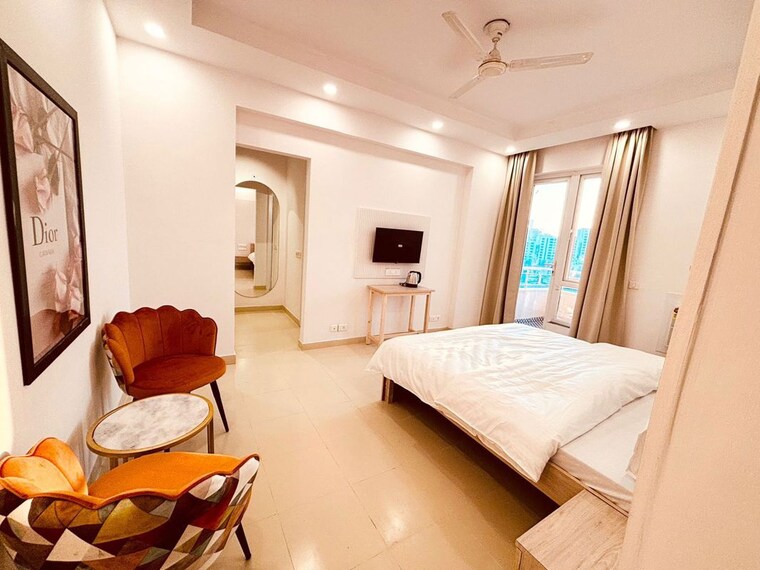 Master Bedroom, krisumi-waterfall-residences 2 Bedroom 720 Sq.Ft. Apartment In Sector 36a Gurgaon 10214022